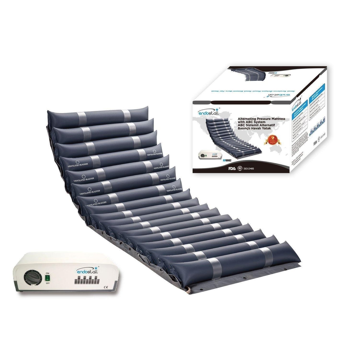 HF6002 ABC 12cm Endostal Borulu Havalı Yatak – Bası Yarası Önleyici Alternatif Basınçlı Hasta Yatağı