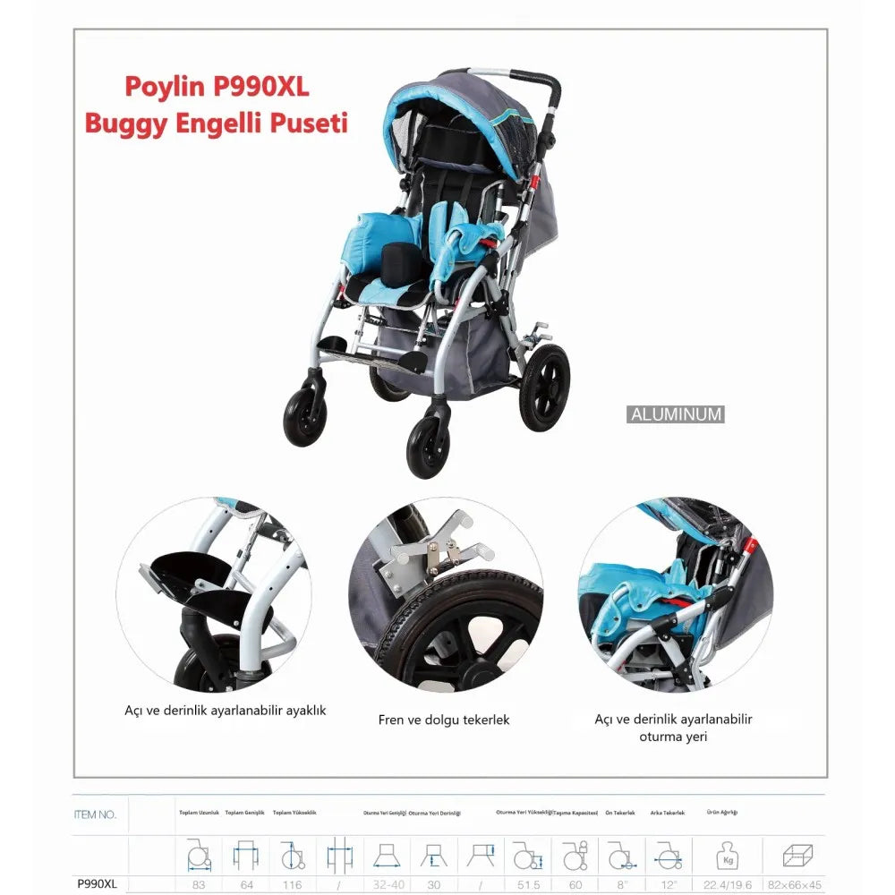 Poylin Buggy Çocuk Arabası P990 XL