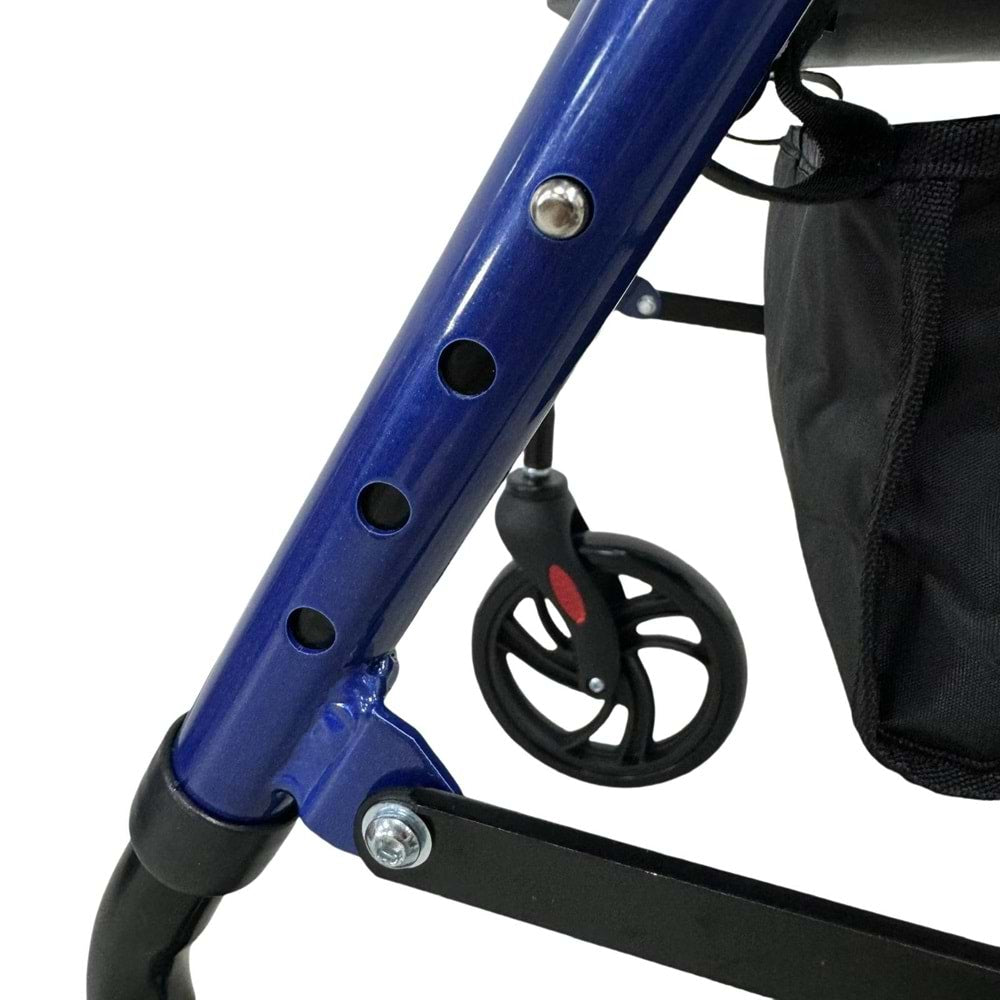 Respirox RR-02 Katlanabilir Alüminyum Rolatör Mavi