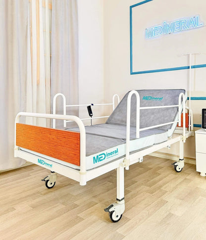 2 Motor Eko Hasta Karyolası + 15 Cm Antibakteriyel Visko Yatak + Alez