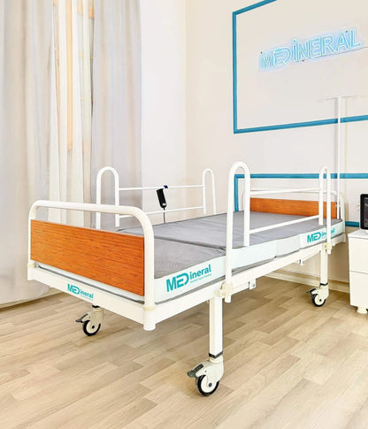 2 Motor Eko Hasta Karyolası + 15 Cm Antibakteriyel Visko Yatak + Alez