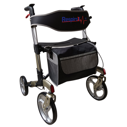 Respirox RR-04 Lüx Alüminyum Katlanabilir Rolatör Gri