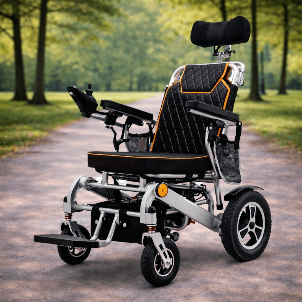 Poylin Hafif Akülü Sandalye P206 (12 Amp Lityum-iyon Pil+Baş Destekli)