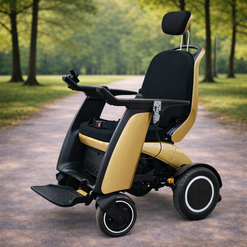 Poylin Proluxe Masaj Koltuklu Akülü Tekerlekli Sandalye P911