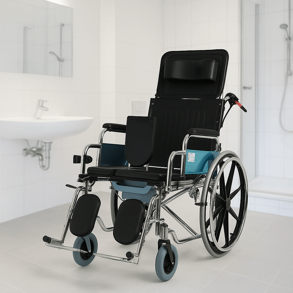 Golfi G124 Sırtı Yatar Banyo Tuvalet Sandalyesi