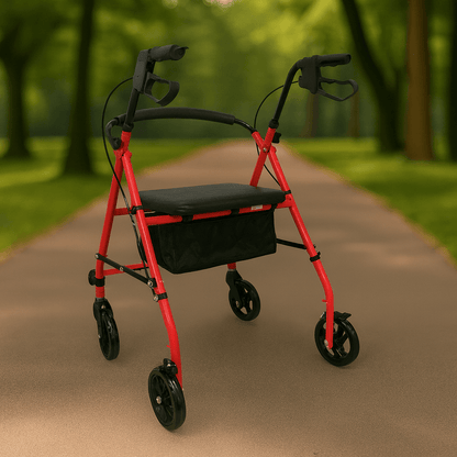 Respirox RR-01 Katlanabilir Rolatör Kırmızı