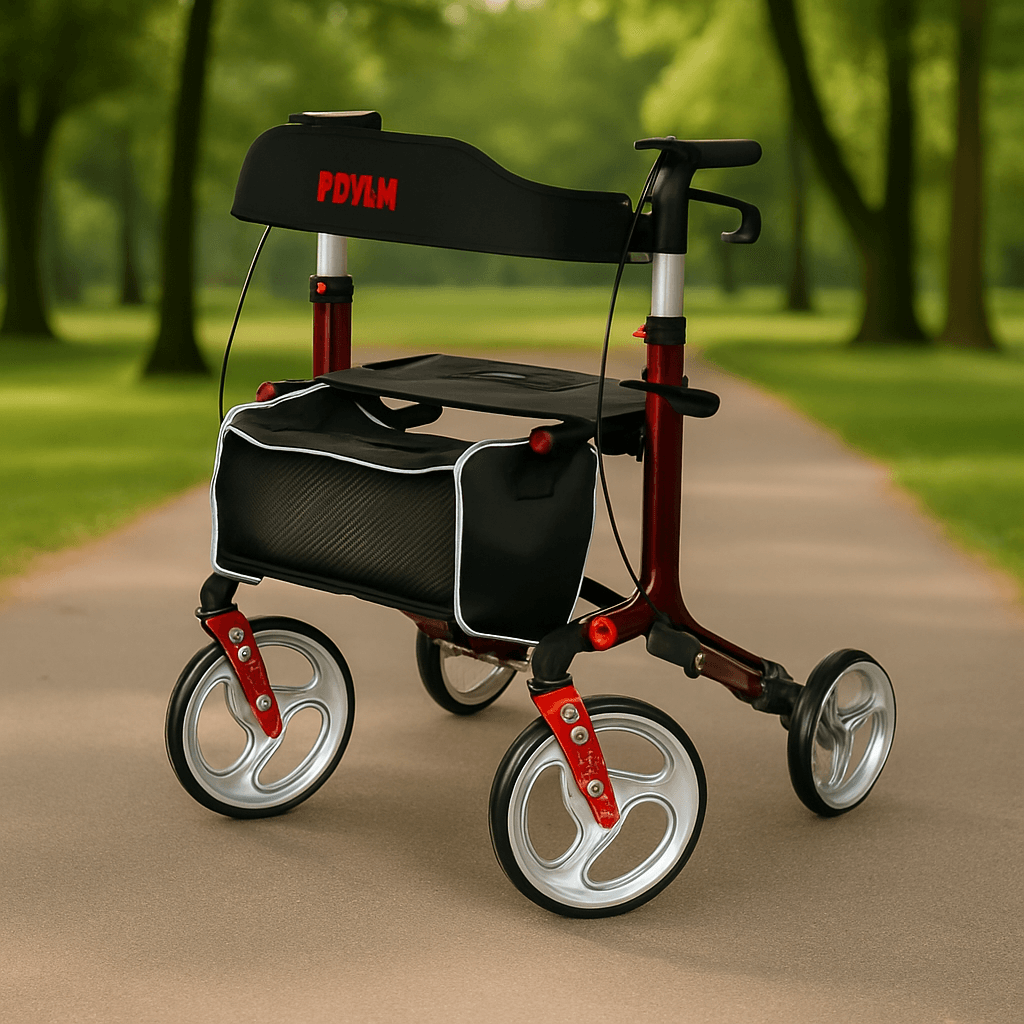 Poylin Ultra Lüks Rollatör Kırmızı P888