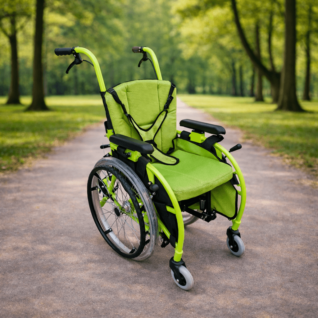 Respirox RCTS-02 Pediatrik Tekerlekli Sandalye | Refakatçi Frenli